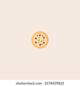 
Pizza icon flat vector design.