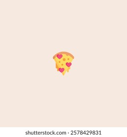 
Pizza icon flat vector design.