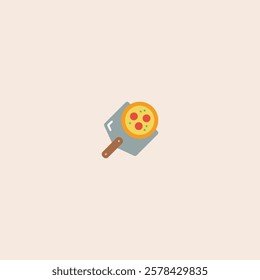 
Pizza icon flat vector design.