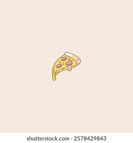 
Pizza icon flat vector design.