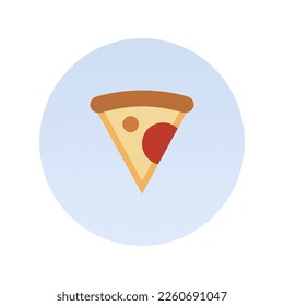 Pizza icon, Flat vector illustration for web and mobile interface, EPS 10