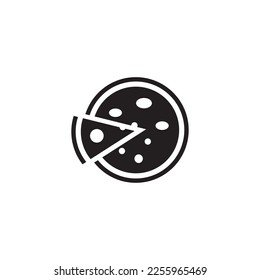 icono de pizza, vector de icono de comida