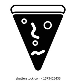 pizza icon glyph vector design
