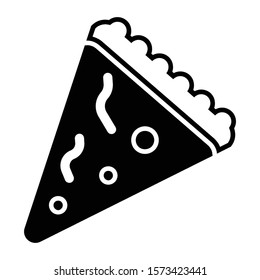 pizza icon glyph vector design