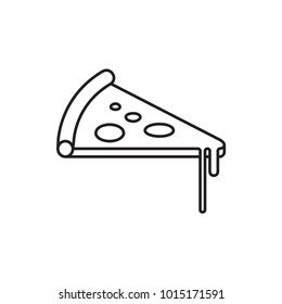 pizza icon illustration isolated vector sign symbol