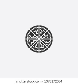 pizza icon illustration isolated vector sign symbol