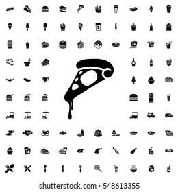 pizza icon illustration isolated vector sign symbol