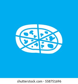 pizza icon illustration isolated vector sign symbol