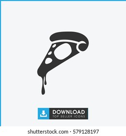 pizza icon illustration isolated vector sign symbol