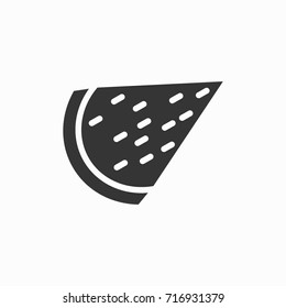 Pizza icon, illustration isolated vector sign symbol