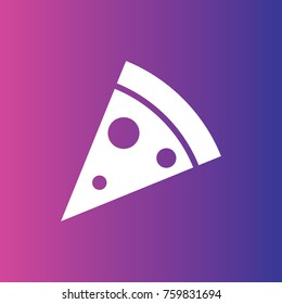 Pizza icon illustration isolated vector sign symbol