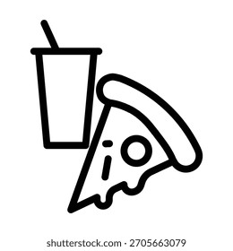 Pizza ícone ilustração vetor modelo de design