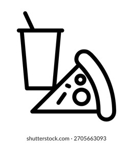 Pizza-Symbol Illustration Vektor Design-Vorlage