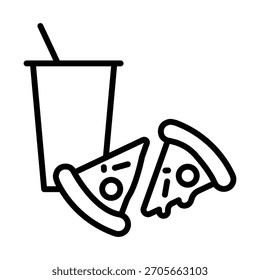 Pizza-Symbol Illustration Vektor Design-Vorlage