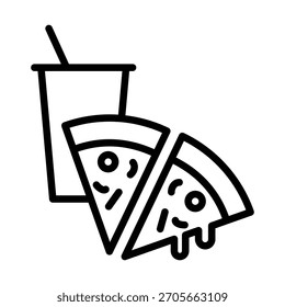 Pizza ícone ilustração vetor modelo de design