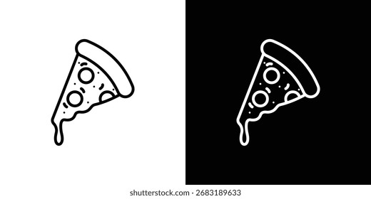 Pizza icon Illustration. Vector Graphic. EPS 10