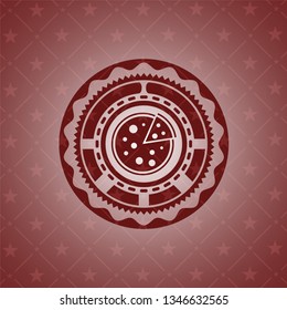 pizza icon inside badge with red background