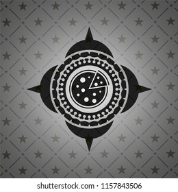 pizza icon inside dark badge