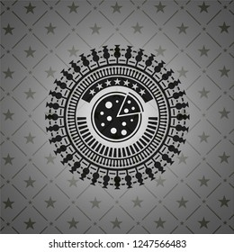 pizza icon inside dark badge