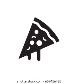 Pizza icon, isolate on a white background.