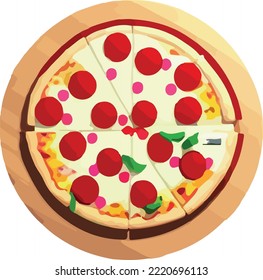 pizza icon , pizza isolate, pizza slice illustration 