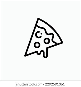 pizza icon, isolated icon in light background, perfect for website, blog, logo, graphic design, social media, UI, mobile app