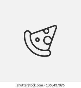 Pizza icon isolated on background. Food symbol modern, simple, vector, icon for website design, mobile app, ui. Vector Illustration
