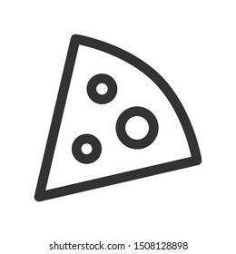 Pizza icon isolated on white background. Snack symbol modern, simple, vector, icon for website design, mobile app, ui. Vector Illustration