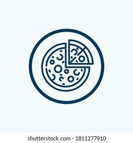 pizza icon isolated on white background from gastronomy collection. pizza icon trendy and modern pizza symbol for logo, web, app,