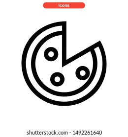 pizza icon isolated sign symbol vector illustration - high quality black style vector icons
