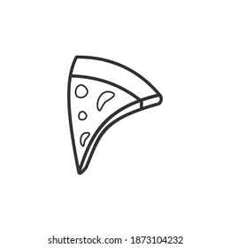 pizza icon. line icons, vector illustrations for web and print media