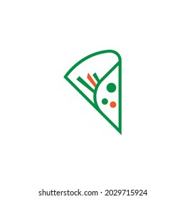 Pizza icon logo design vector template illustration