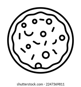 Pizza Icon Logo Design Vector Template Illustration Sign And Symbol Pixels Perfect