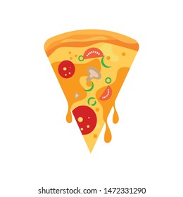 pizza icon logo illustration vector design