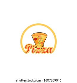 pizza icon logo illustration vector design