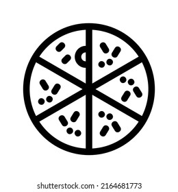 pizza icon or logo isolated sign symbol vector illustration - high quality black style vector icons
