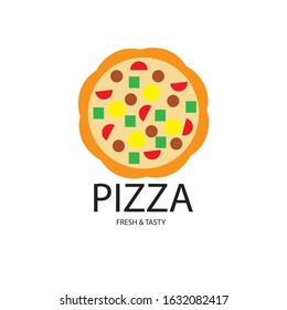 pizza icon logo vector design