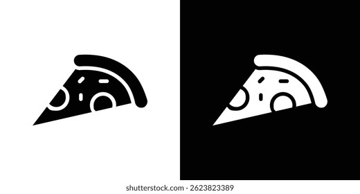 Ícone de pizza para design de interface de usuário do aplicativo móvel da Web de logotipo.