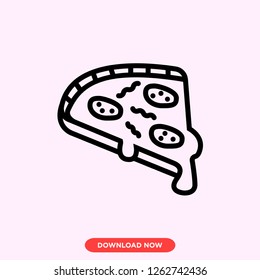 Pizza icon modern vector style