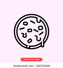 Pizza icon modern vector style