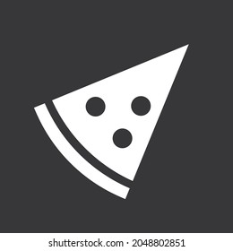 pizza icon on grey background