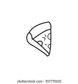 pizza icon outline