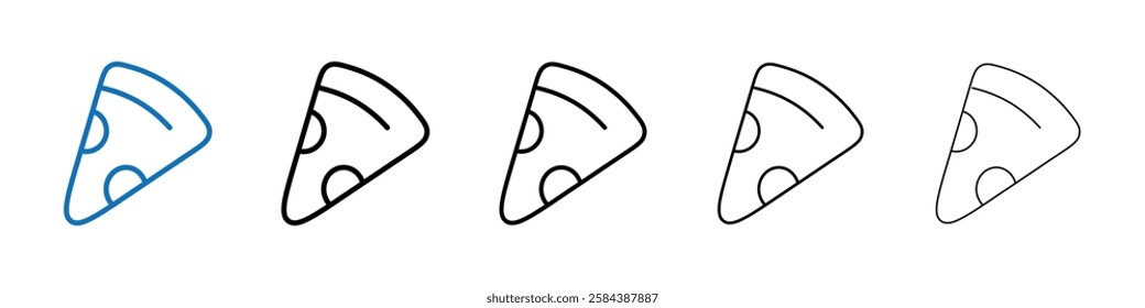 Pizza icon Outline vector logo for web ui
