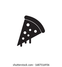 Pizza icon. Piece of pizza simple vector icon.