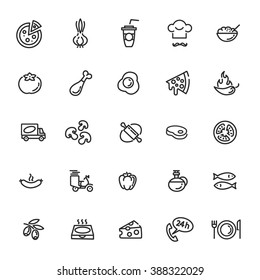 Pizza Icon Set