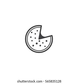 pizza icon. sign design