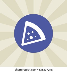 pizza icon. sign design. background