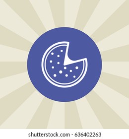 pizza icon. sign design. background