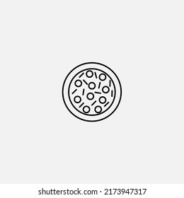 Pizza icon sign vector,Symbol, logo illustration for web and mobile