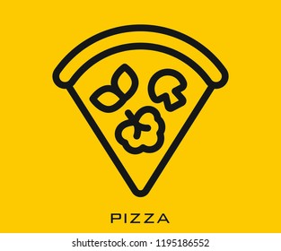 Pizza icon signs